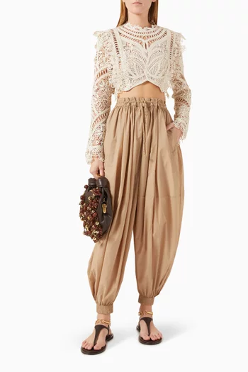 Illuminate Cornelli Crop Top in Lace