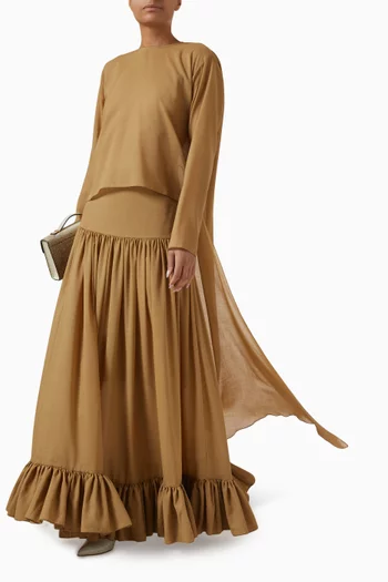 Sienna Top in Crepe Back Satin