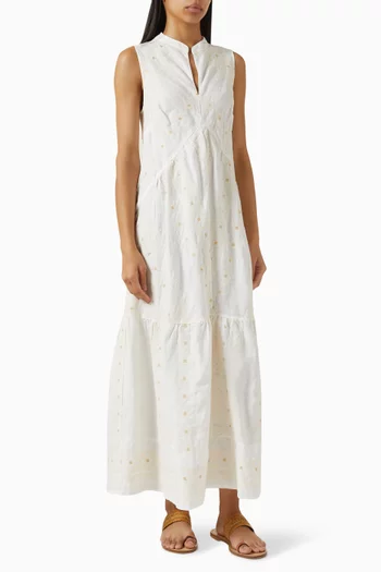 Embroidered Maxi Dress