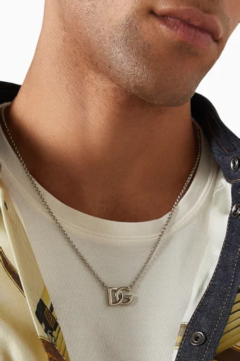 Logo-pendant Chain Necklace