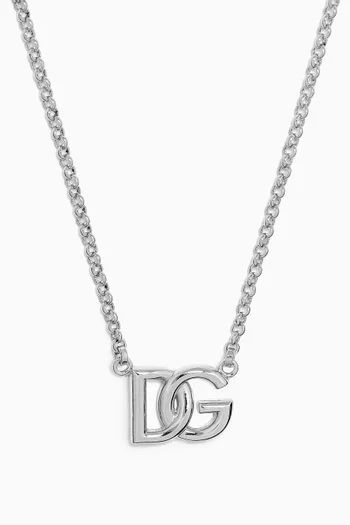 Logo-pendant Chain Necklace