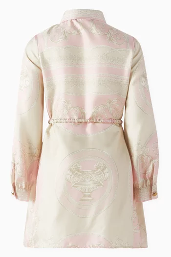 La Coupe Des Dieux Shirt Dress in Silk
