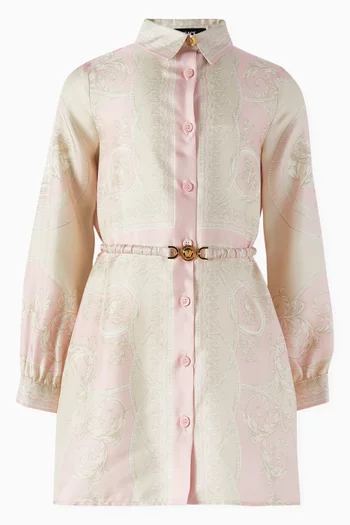La Coupe Des Dieux Shirt Dress in Silk