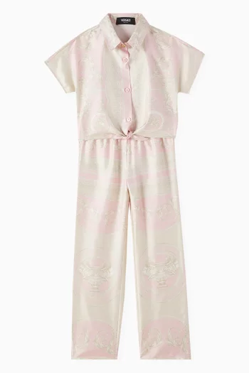 Trophy-print Shirt in Silk
