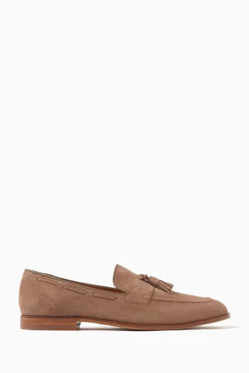 Williard Tassel Loafers in Suede