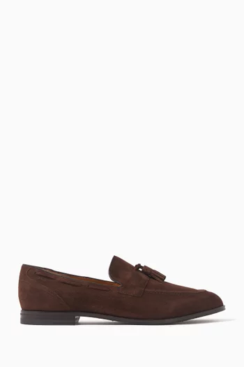 Williard Tassel Loafers in Suede