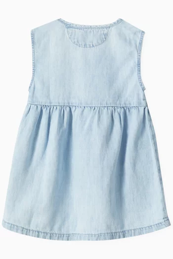 Sleeveless Dress in Lyocell Denim