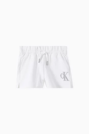 Metallic Logo Shorts