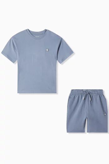 T-shirt & Shorts Set in Cotton-jersey