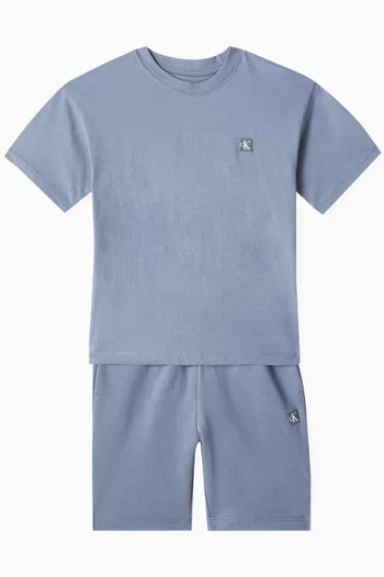 T-shirt & Shorts Set in Cotton-jersey