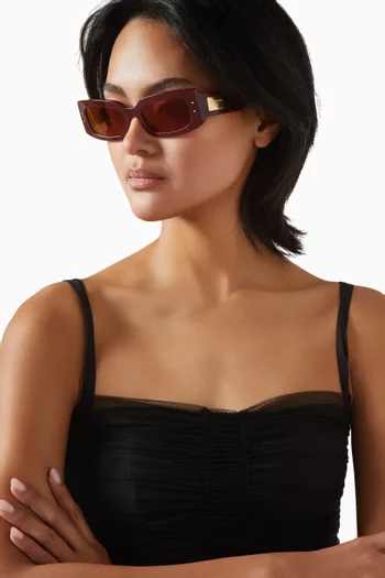 Rectangle Sunglasses in Acetate