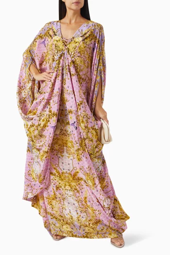 Fly Away Kaftan in Crepe