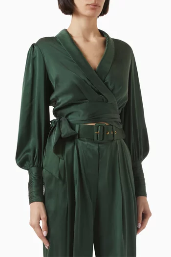 Wrap Top in Silk