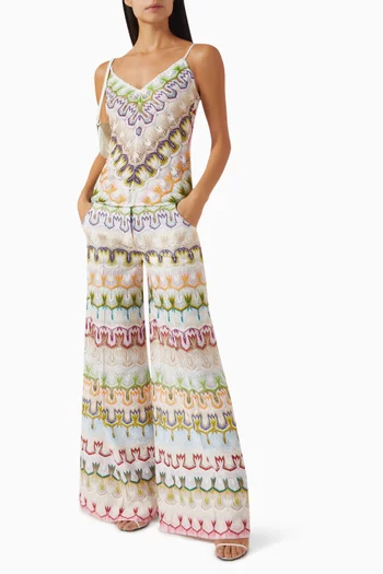 Crochet Wide-leg Pants