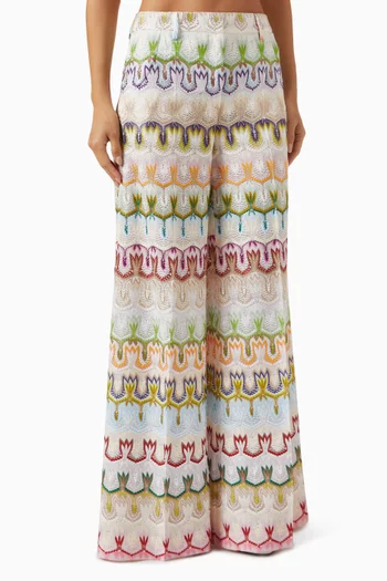 Crochet Wide-leg Pants