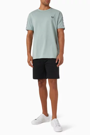 Taped Ringer T-shirt in Cotton