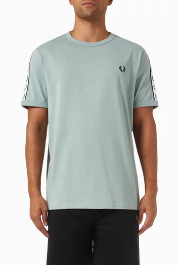 Taped Ringer T-shirt in Cotton