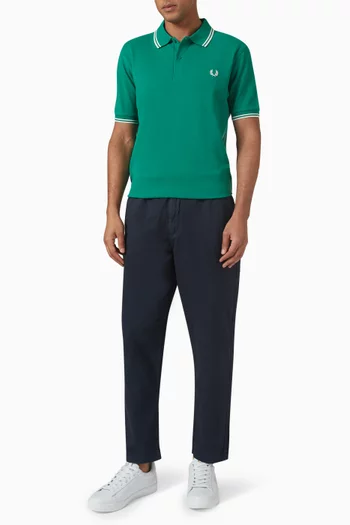 Twin Tipped Polo Shirt in Cotton Piqué