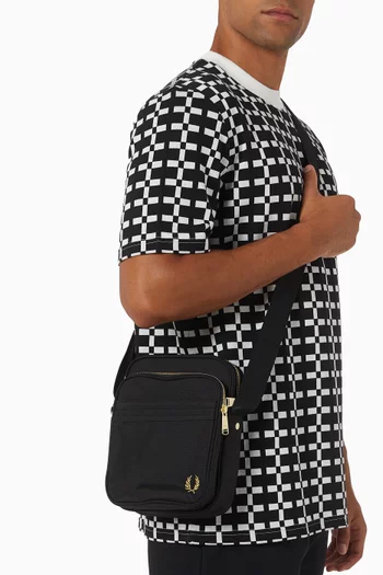 Textured Crossbody Bag in Recycled Nylon