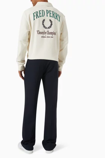 Club House Collared Sweatshirt in Cotton