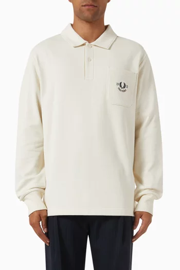 Club House Collared Sweatshirt in Cotton