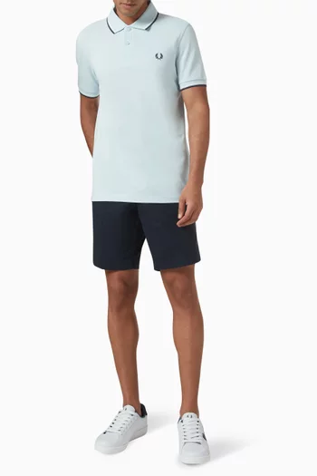 Twin Tipped Polo Shirt in Cotton Piqué