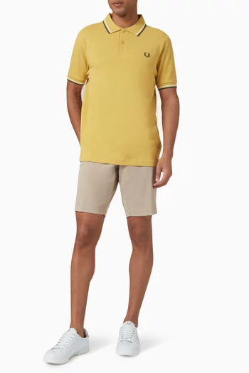 Twin Tipped Polo Shirt in Cotton Piqué