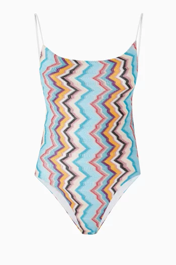 Zig-zag One-piece Swimsuit