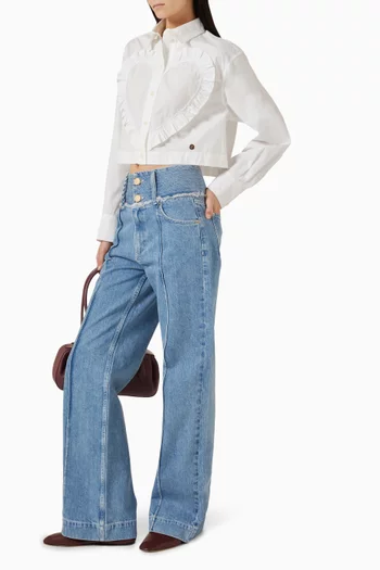 Paizzi Wide Waist Jeans