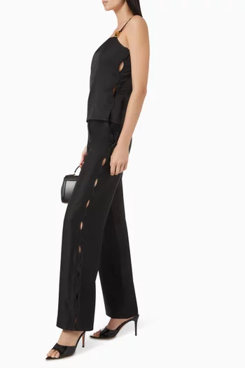 Piono Straight-leg Pants in Satin