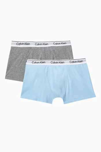 Monogram Boxer Briefs in Cotton-jersey, Set of 2
