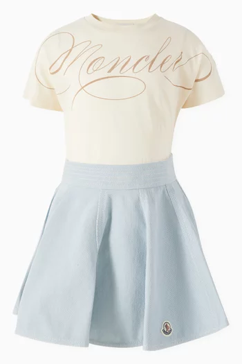 Flared Skirt in Denim