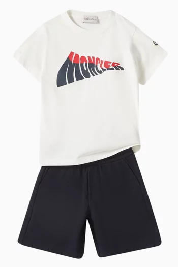 Logo Print T-shirt in Cotton