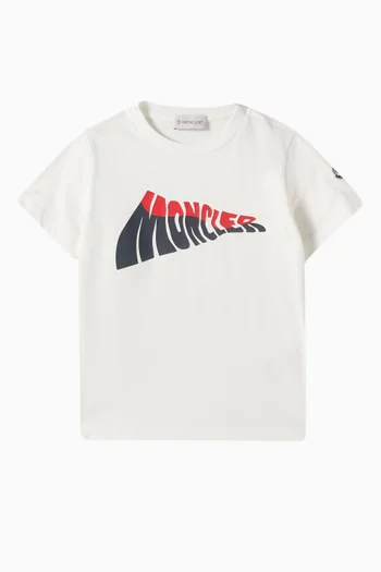 Logo Print T-shirt in Cotton