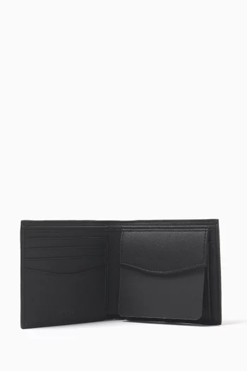 Structured Monogram Trifold Wallet in Leather