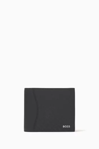 Structured Monogram Trifold Wallet in Leather