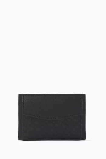 Monogram Pattern Cardholder in Leather