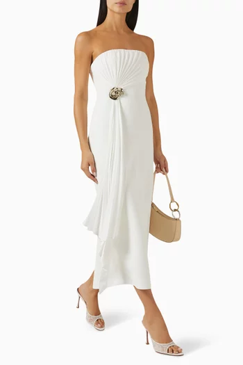 Whitnell Draped Midi Dress