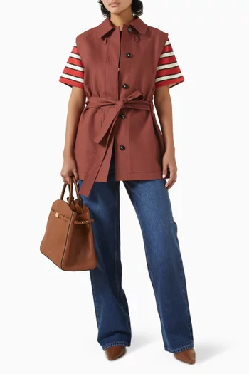 Stripe Polo Shirt in Terry-cotton