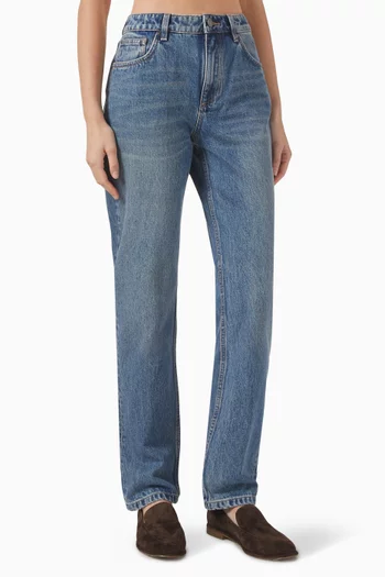 Straight-leg Slim-fit Jeans in Denim