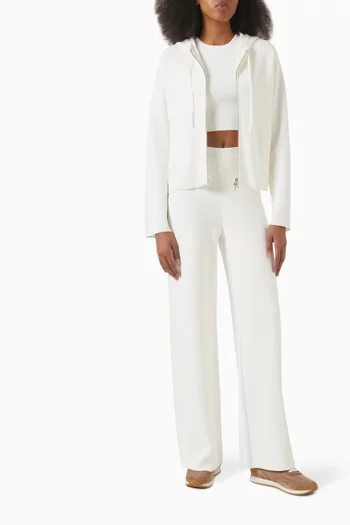 Wide-leg Pants in Viscose-knit