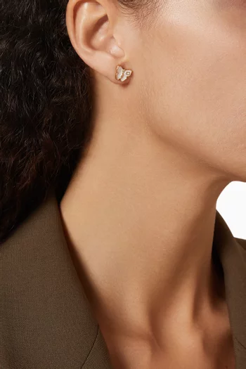 Enamel Butterfly Small Stud Earrings