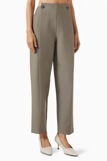 Button-waist Pants