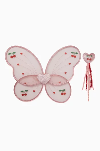 Fairy Wings & Wand Costume Set
