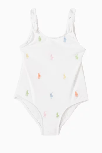 Polo Pony One-Piece Swimsuit
