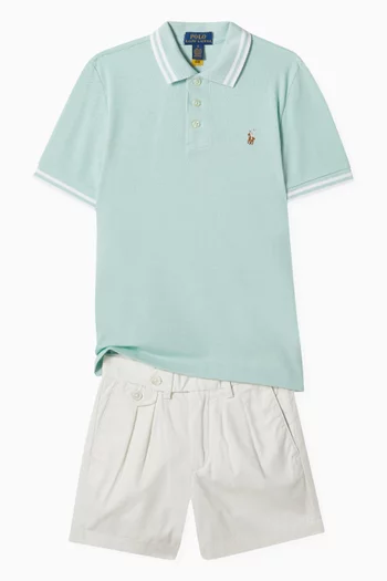 Tennis Bermuda Shorts in Cotton