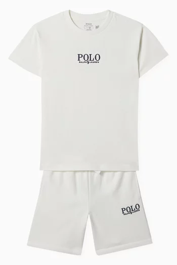 Polo Logo Graphic T-shirt in Cotton