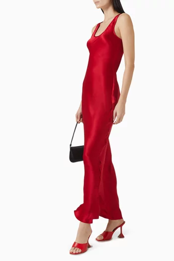 Alison Maxi Dress in Silk