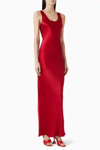 Alison Maxi Dress in Silk