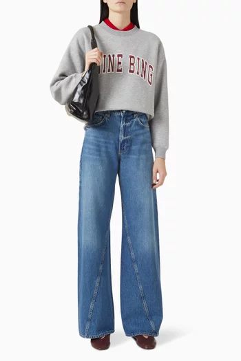 Brie Wide-leg Jeans in Denim
